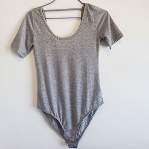 Gray bodysuit